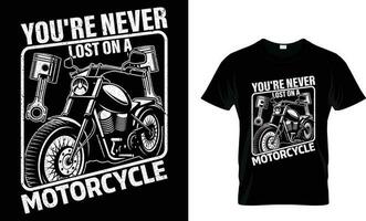 motocicleta camiseta diseño, moto t camisa diseño vector