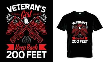 veteran t-shirt design, vintage t-shirt design, vector