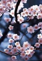 primavera hora Cereza florecer sakura árbol generativo ai foto