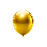 d'or des ballons sur transparent Contexte ai génératif png