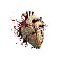 human heart png generative ai