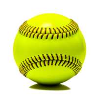 An illustration of a softball isolated on transparent background png