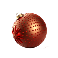 Noël décoration Balle png génératif ai