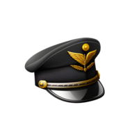 Professional uniform cap for pilot headdress png