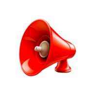 Red Handheld speaker png