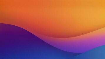 two tone orange and purple and blue gradient, beautiful, simple , smooth, generate ai photo