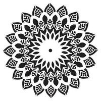 mandala modelo plantilla resumen floral ornamento vector