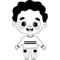 Cute  boy illustration vector