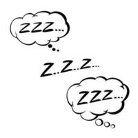 sleep icon design illustration. rest sign and symbol. vector