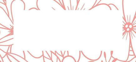 Rectangle frame abstract background drawing. vector