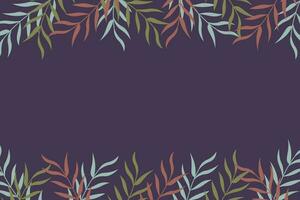 tropical floral background vector