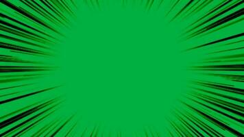 black fast speed lines motion loop animation on green screen background video