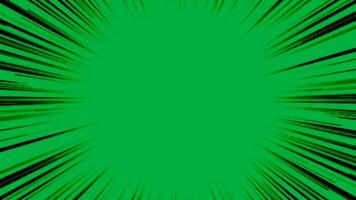 black fast speed lines motion loop animation on green screen background video