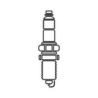 spark plug icon vector