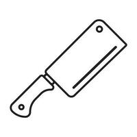 butcher knife icon vector