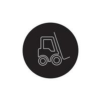 forklift icon vector