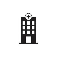 hospital building icon vector