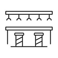 bar counter icon vector