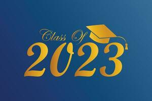 Class of 2023 graduation education success vector