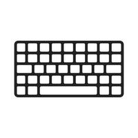 keyboard icon vector