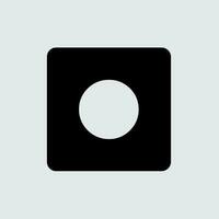 Button Icon on Recorder vector
