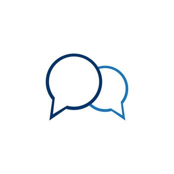 speech bubble logo vector