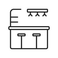 bar counter icon vector