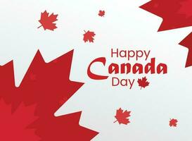 Happy Canada day Banner Design vector