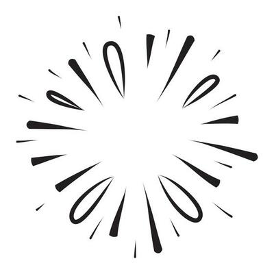Starburst, sunburst element. Vector illustration