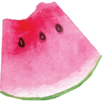 watermeloen stuk met beet klem kunst element transparant achtergrond png