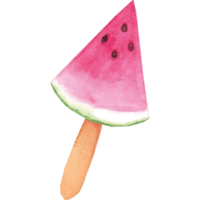 Wassermelone Stück mit beißen Clip Kunst Element transparent Hintergrund png