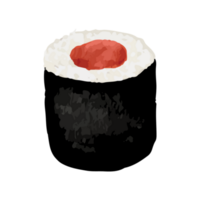 sushi japansk mat klämma konst element transparent bakgrund png