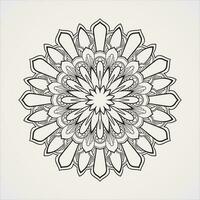 mandala Beautiful and elegant tulips vector