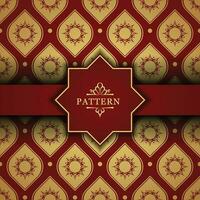 Luxury Patterns by Combining Elegant Gold and Red Colors. mandala designs for prints, flayers, brochures, backgrounds, banners. vector