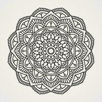 mandala decorated with many petals with a combination of ornaments. suitable for henna, tattoos, photos, coloring books. islam, hindu,Buddha, india, pakistan, chinese, arab vector