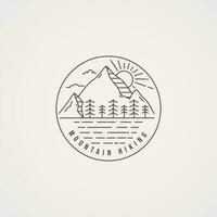 mountaineer logo with a bright feel vector