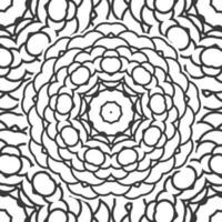 Decorative ethnic round mandala pattern. Anti stress colouring book page Vector illustration