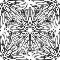 ornamental mandala colorante libro página. floral estilo colorante página vector