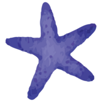 estrella pescado debajo el mar acortar Arte elemento transparente antecedentes png