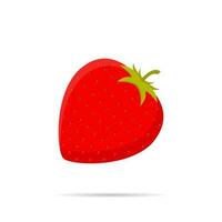 Strawberry icon vector illustration in flat style