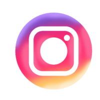 Instagram ikon isolerat på transparent bakgrund social media app symbol hög upplösning png