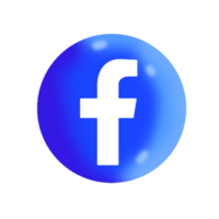 Facebook logotyp ikon isolerat på transparant bakgrund png