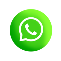 Whatsapp logotipo ícone isolado em transparente fundo png