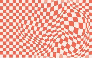 Groovy hippie 70s backgrounds. Checkerboard texture in trendy retro psychedelic style vector