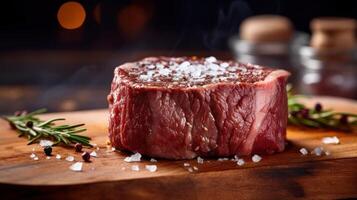 Raw beef filet. Illustration photo