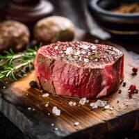 Raw beef filet. Illustration photo