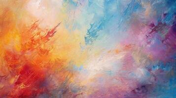 Abstract colorful oil painting background. Illustration photo