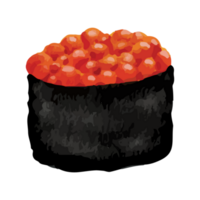 sushi japansk mat klämma konst element transparent bakgrund png