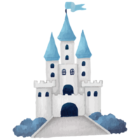 Castle Tower Old ancient gothic tower fortress or fairy citadel Clip art Element Transparent Background png