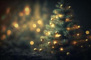 Christmas tree background. Illustration photo